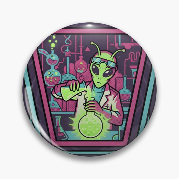 Item preview, Alien Scientist Eureka Retro Laboratory Graphic designed and sold by DuckOddity.
