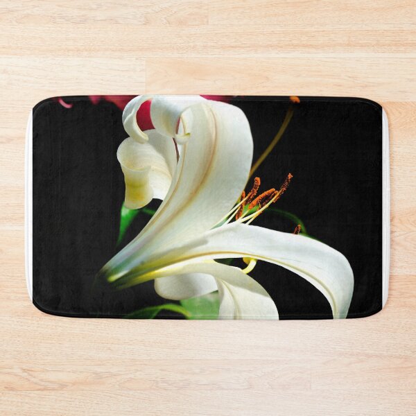 Item preview, Two lilies on black background designed and sold by olena2552.