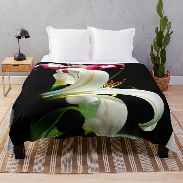 Item preview, Two lilies on black background designed and sold by olena2552.