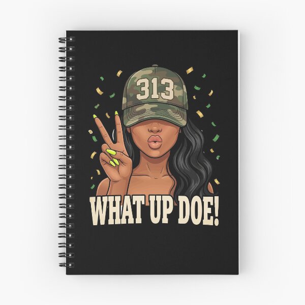 Item preview, What Up Doe 313 Detroit Black Woman Camo  designed and sold by BornBorn.