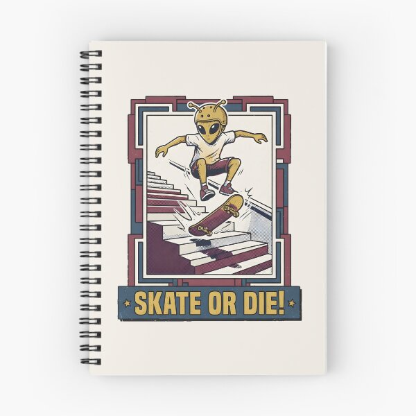 Item preview, Retro Skateboarding Alien Kickflip Graphic designed and sold by DuckOddity.