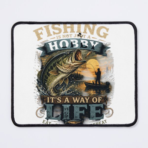 Item preview, Fishing Is Not Just a Hobby It's a Way of Life | Vintage Bass Fishing Shirt designed and sold by DMQ-Designs.