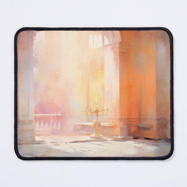 Item preview, Sunlit Grand Hall with a Golden Candelabrum designed and sold by AniDragonfly.