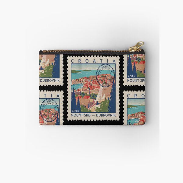 Item preview, Mount Srđ Dubrovnik Panorama Adriatic Postage Stamp Sticker designed and sold by stickercuffs.