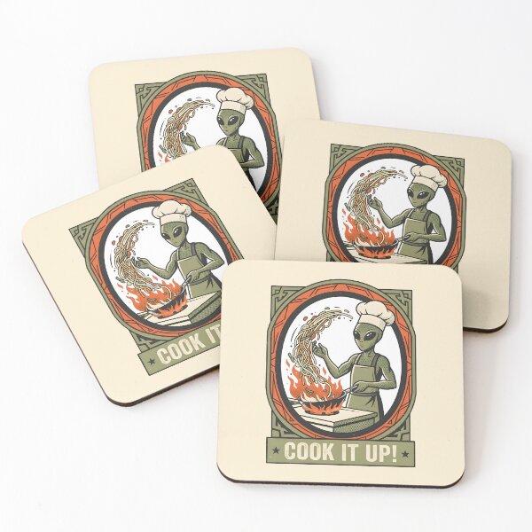 Item preview, Alien Chef Wok Cooking Retro Graphic designed and sold by DuckOddity.