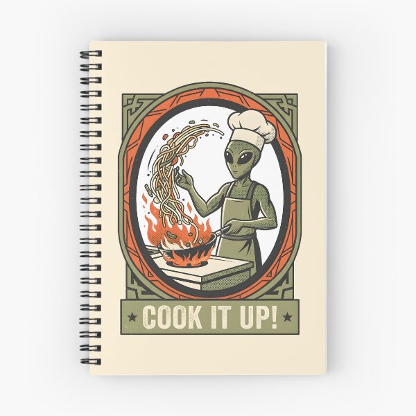 Item preview, Alien Chef Wok Cooking Retro Graphic designed and sold by DuckOddity.