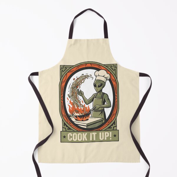 Item preview, Alien Chef Wok Cooking Retro Graphic designed and sold by DuckOddity.