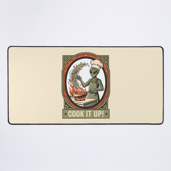 Item preview, Alien Chef Wok Cooking Retro Graphic designed and sold by DuckOddity.
