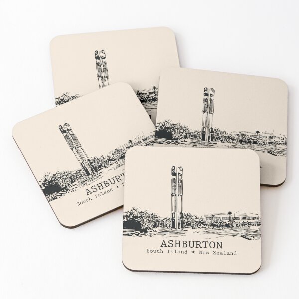 Item preview, Ashburton NZ - Vintage Ink Cityscape designed and sold by Lakeric.