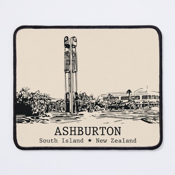 Item preview, Ashburton NZ - Vintage Ink Cityscape designed and sold by Lakeric.