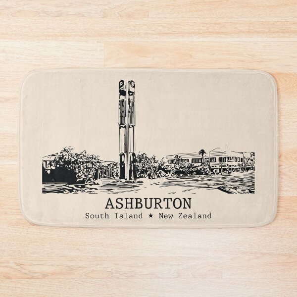 Item preview, Ashburton NZ - Vintage Ink Cityscape designed and sold by Lakeric.