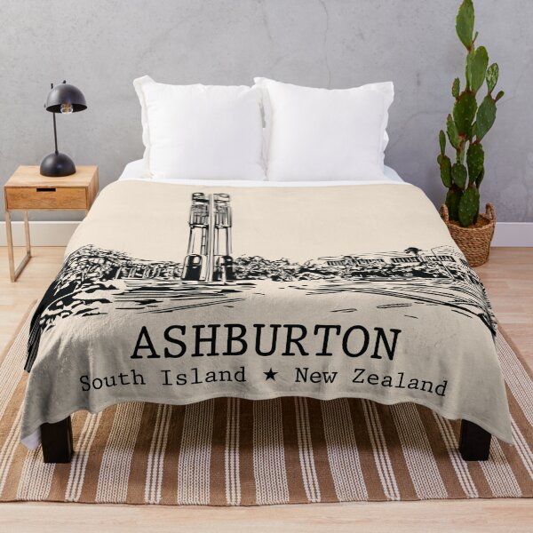 Item preview, Ashburton NZ - Vintage Ink Cityscape designed and sold by Lakeric.