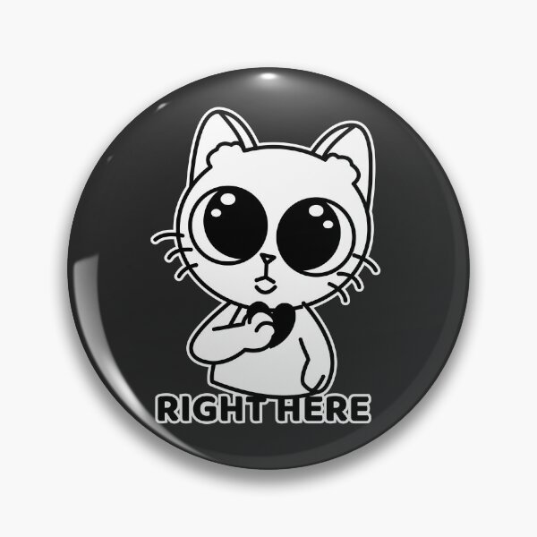 Item preview, Right Here Cat | Cute Cartoon Cat Meme designed and sold by Mammoths.