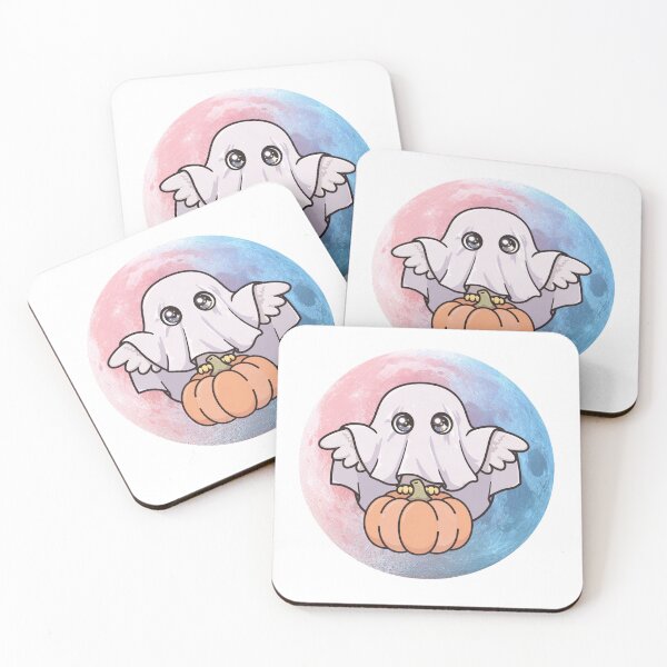Item preview, Cute Ghost Owl Pumpkin Pastel Moon Halloween designed and sold by Neurospicy Trolls.