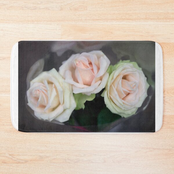 Item preview, Three pink roses on beige background designed and sold by olena2552.