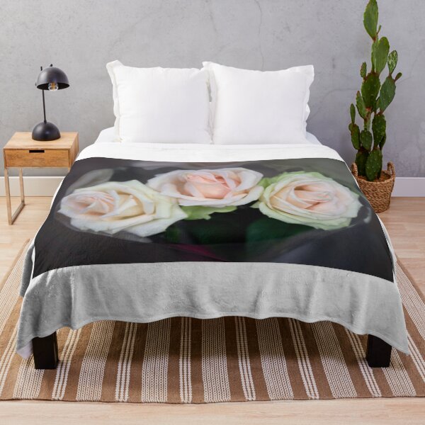 Item preview, Three pink roses on beige background designed and sold by olena2552.