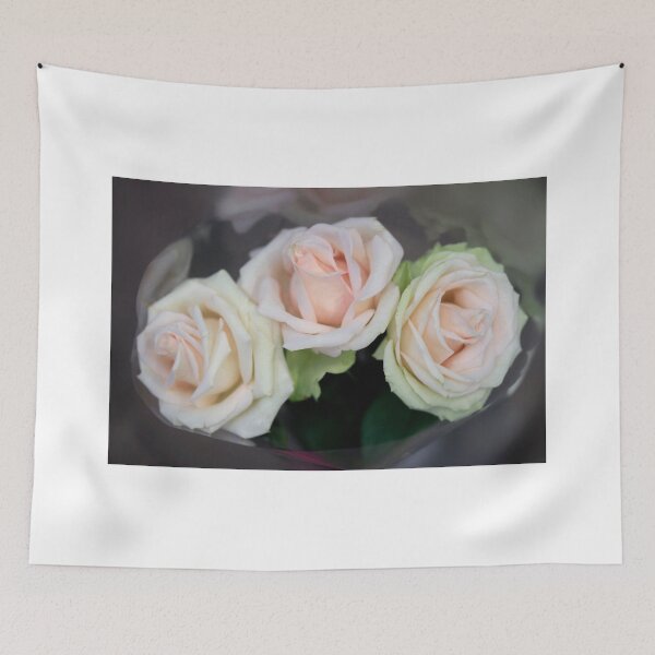 Item preview, Three pink roses on beige background designed and sold by olena2552.