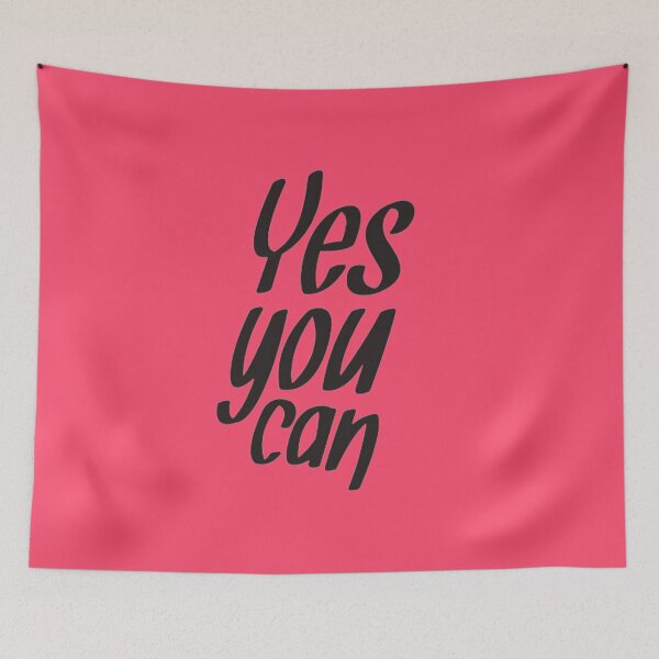 Item preview, Yes You Can Minimalist Cursive - Aesthetic Motivational Sticker designed and sold by Scro-Ciob-Shop.