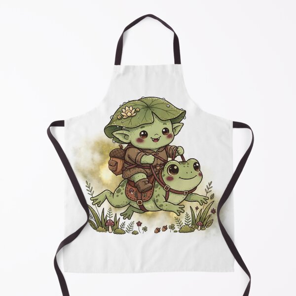 Item preview, Cute Goblin Riding a Frog - Kawaii Goblincore Frogcore Adventure designed and sold by Neurospicy Trolls.