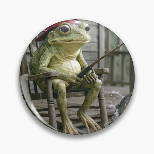 Item preview, Frog Fishing in a Whisky Barrel designed and sold by Maria Dryfhout.