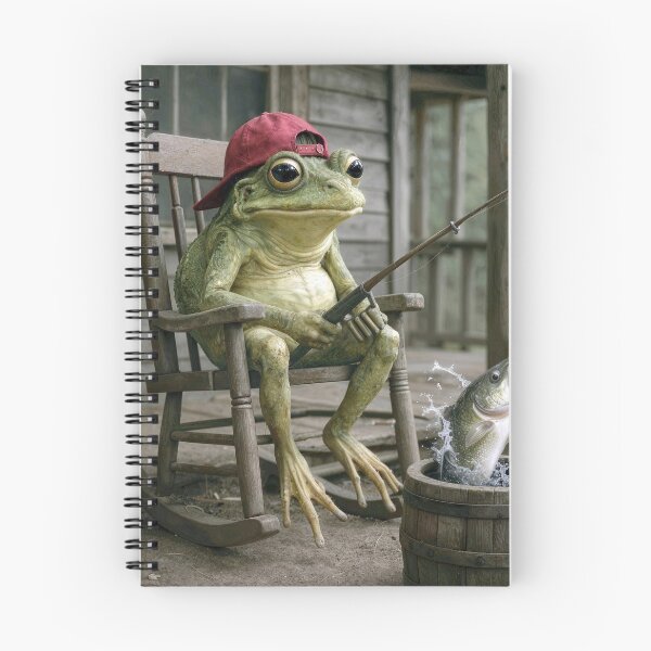 Item preview, Frog Fishing in a Whisky Barrel designed and sold by Maria Dryfhout.