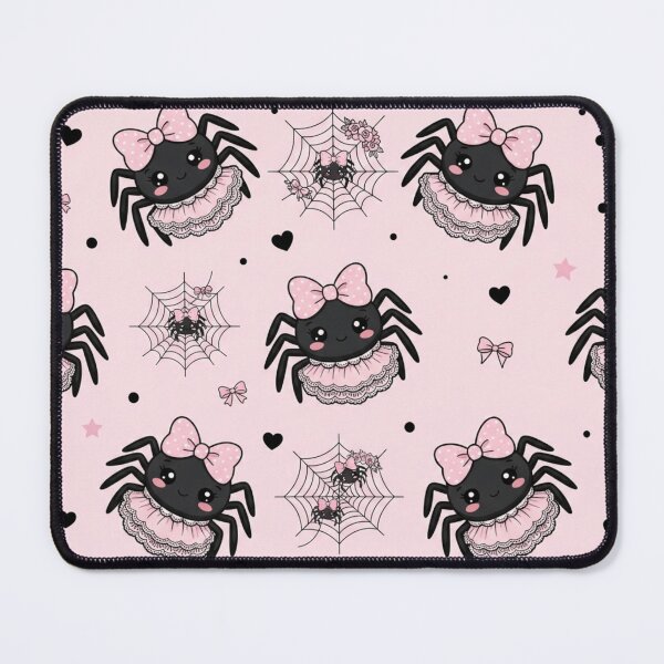Item preview, Kawaii Pink Spider with Bows Pattern designed and sold by KelliesGrafix.