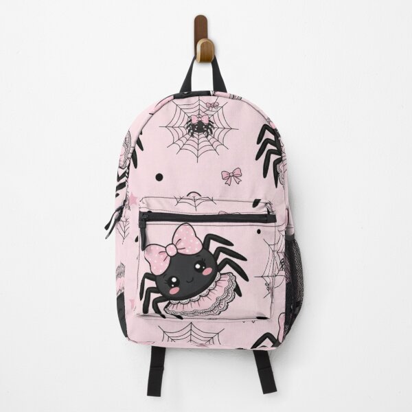 Item preview, Kawaii Pink Spider with Bows Pattern designed and sold by KelliesGrafix.