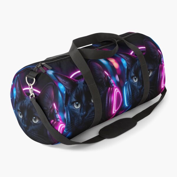 Item preview, Cyberpunk Black Cat with Headphones designed and sold by Moodprint5.