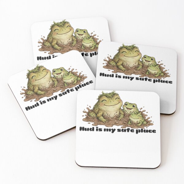 Item preview, Mud Is My Safe Place Cute Goblincore Frog Family Mud Bath designed and sold by Neurospicy Trolls.
