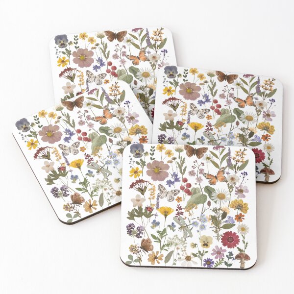 Item preview, Pressed wildflowers vintage botanical design  designed and sold by Fairymeshop.