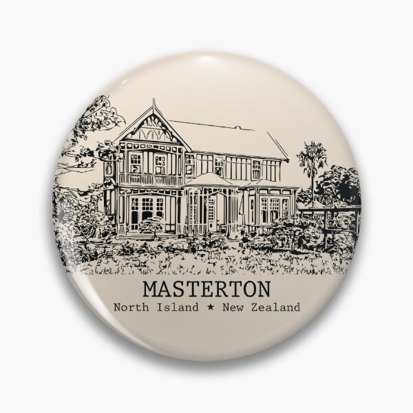 Item preview, Masterton NZ - Vintage Ink Cityscape designed and sold by Lakeric.