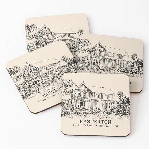Item preview, Masterton NZ - Vintage Ink Cityscape designed and sold by Lakeric.