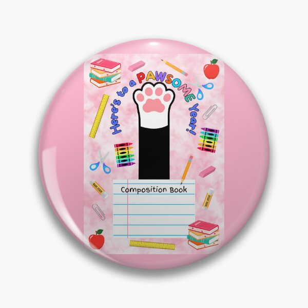 Item preview, Black Cat Pawsome School Year Composition Book designed and sold by MYCatStuff.