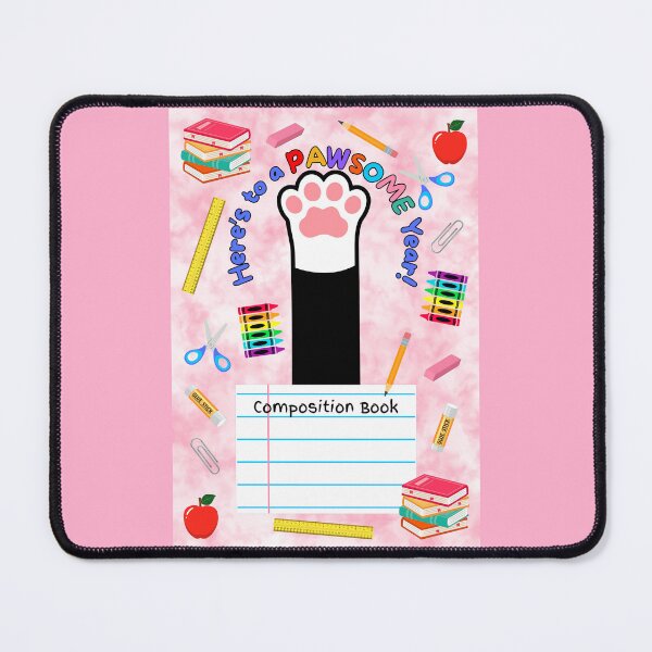 Item preview, Black Cat Pawsome School Year Composition Book designed and sold by MYCatStuff.