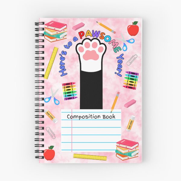 Item preview, Black Cat Pawsome School Year Composition Book designed and sold by MYCatStuff.