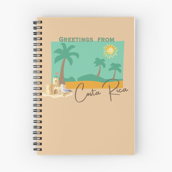 Item preview, Greetings from Costa Rica - Retro Beach Postcard Design designed and sold by DonnaRaine.