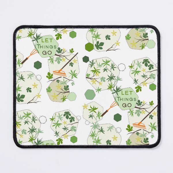Item preview, Let Things Go Spring Garden Rake Hexagon Pattern designed and sold by Vibria Pattern Studio.