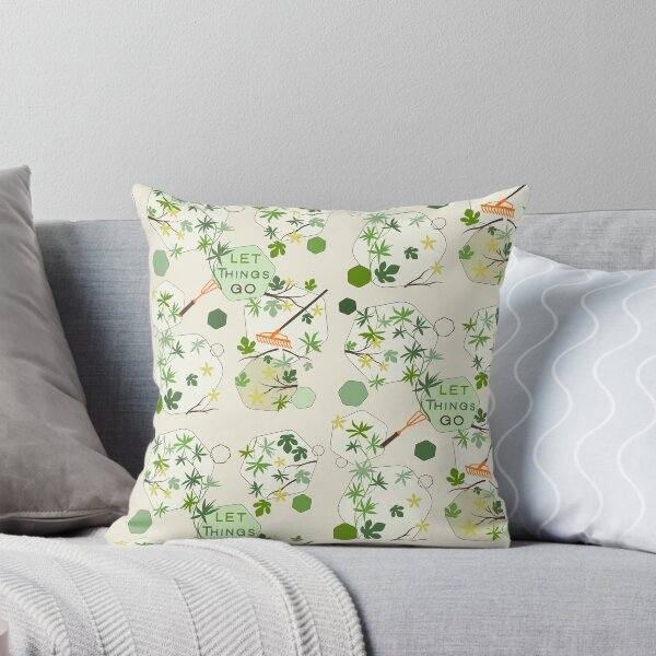 Aperçu de l'œuvre Râteau de jardin printanier à motif hexagonal « Laissez aller » créée et vendue par Vibria Pattern Studio.