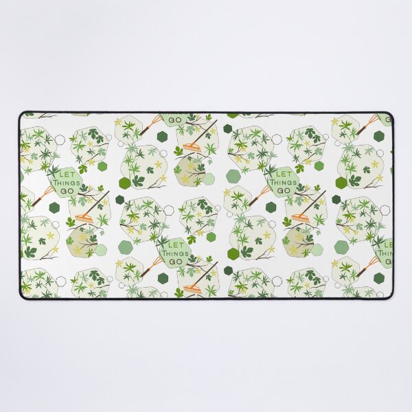 Item preview, Let Things Go Spring Garden Rake Hexagon Pattern designed and sold by Vibria Pattern Studio.