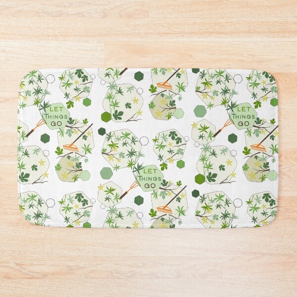 Item preview, Let Things Go Spring Garden Rake Hexagon Pattern designed and sold by Vibria Pattern Studio.