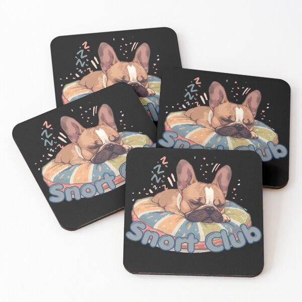 Item preview, Snort Club French Bulldog snoring designed and sold by Neurospicy Trolls.