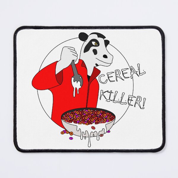 Item preview, Funny cartoon cow cereal killer mascot. designed and sold by Veebee-S.