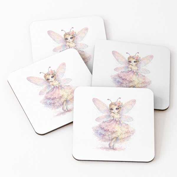 Item preview, Cute watercolor style butterfly girl designed and sold by lafataviola.