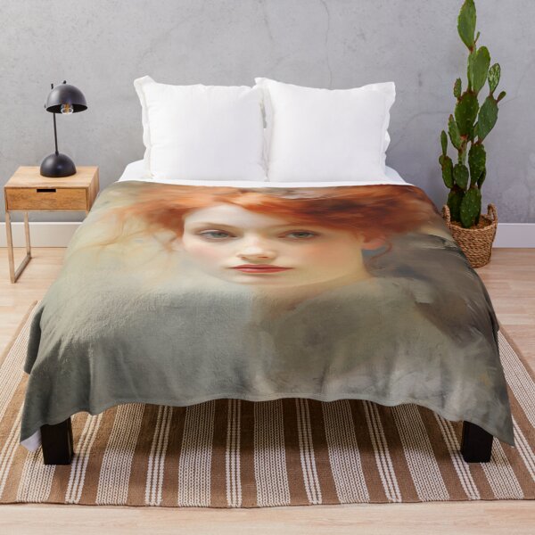 Item preview, Oil Painting Portrait of Red Haired Victorian Lady designed and sold by AniDragonfly.