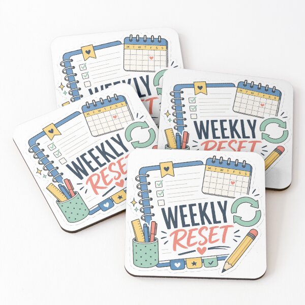 Item preview, Weekly Reset Planner Badge designed and sold by houseoflushella.