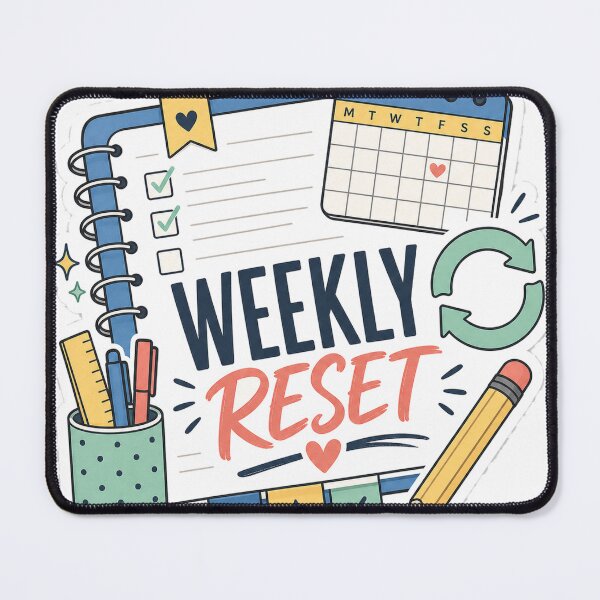 Item preview, Weekly Reset Planner Badge designed and sold by houseoflushella.