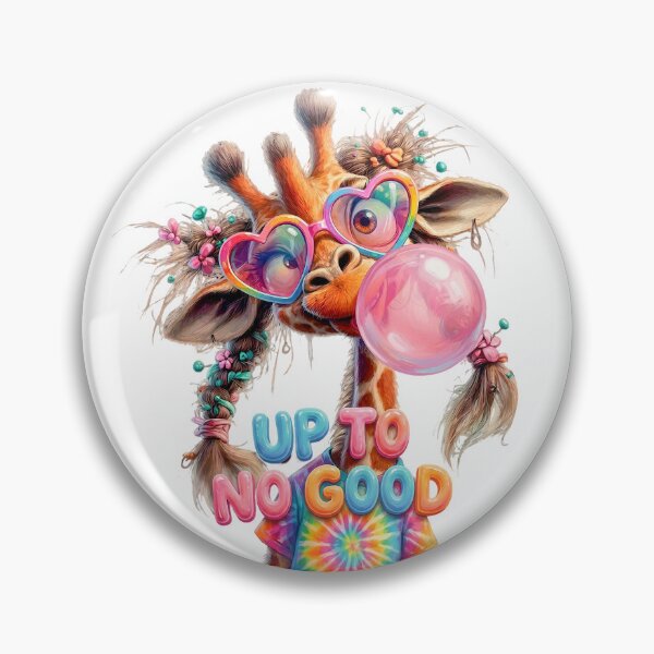 Item preview, Cute 3D Cartoon Giraffe Bubblegum - Up To No Good designed and sold by colormystory.