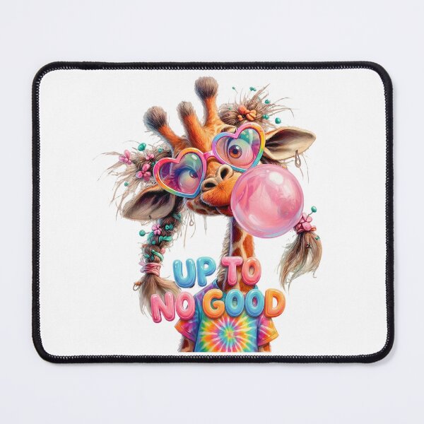 Item preview, Cute 3D Cartoon Giraffe Bubblegum - Up To No Good designed and sold by colormystory.