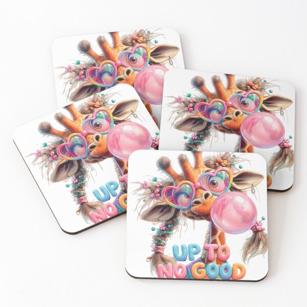 Item preview, Cute 3D Cartoon Giraffe Bubblegum - Up To No Good designed and sold by colormystory.