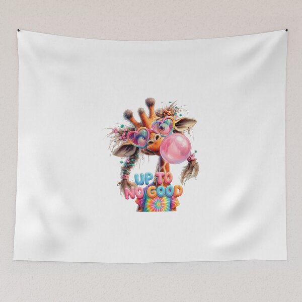 Item preview, Cute 3D Cartoon Giraffe Bubblegum - Up To No Good designed and sold by colormystory.